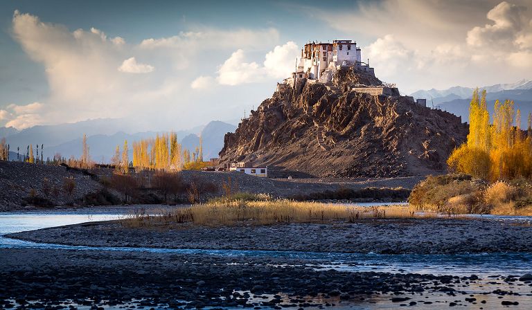 Ladakh is located in the remote Himalayas in northwest India.