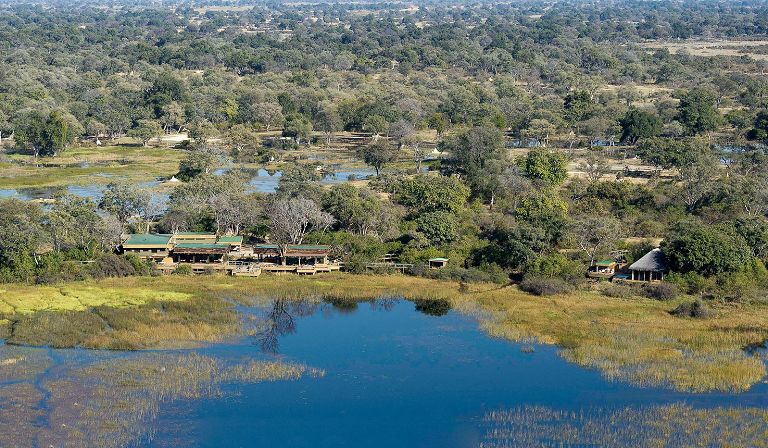 Vumbura Plains Camp is located in the Okavango Vumbura Concession.